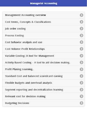 Managerial Accounting Screenshot 0