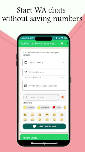 TapToChat: No Contact Needed Screenshot 0