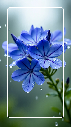 Plumbago Flower Wallpaper Screenshot 3