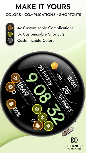 OMG 479 - Digital Watch Face Screenshot 2