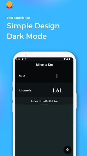 Miles to Km Converter Screenshot 2