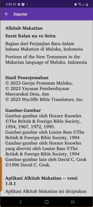 Makatian Bible Portions Screenshot 1