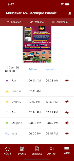 AAIC - Abubakar As-Saddique Islamic Center Screenshot 0