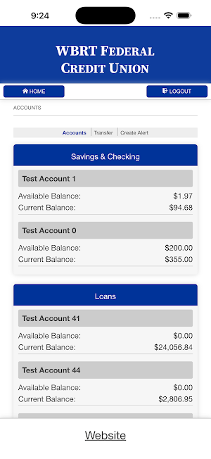 WBRT Federal Credit Union Screenshot 2