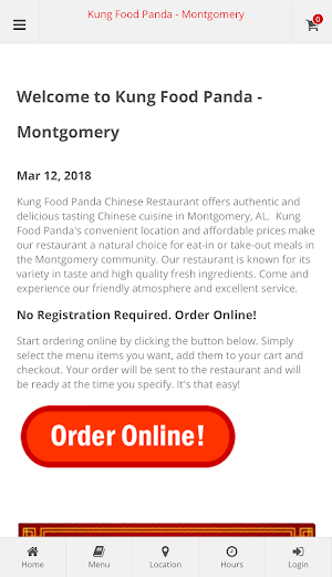 Kung Food Panda Montgomery Screenshot 0