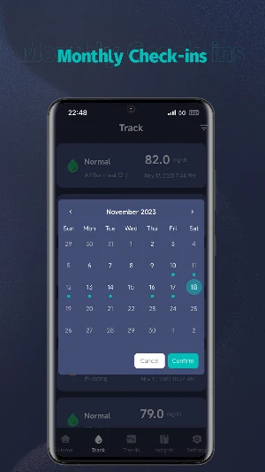 Diabetes Tracker Screenshot 2