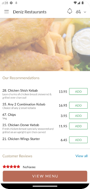 Deniz Restaurants Screenshot 1