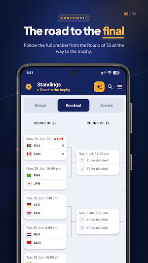 WC 2026 Schedule & Live Scores Screenshot 1