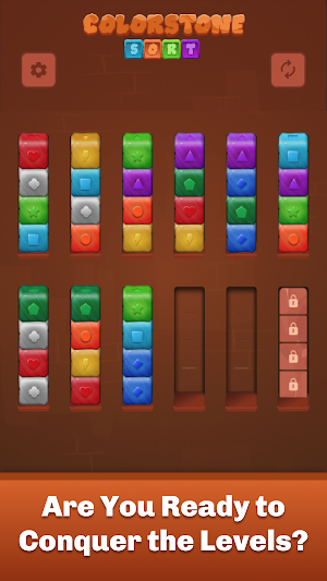 Colorstone Sort Puzzle Game Screenshot 2