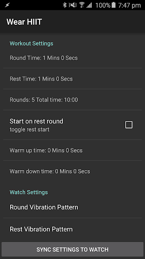 Wear HIIT Screenshot 1