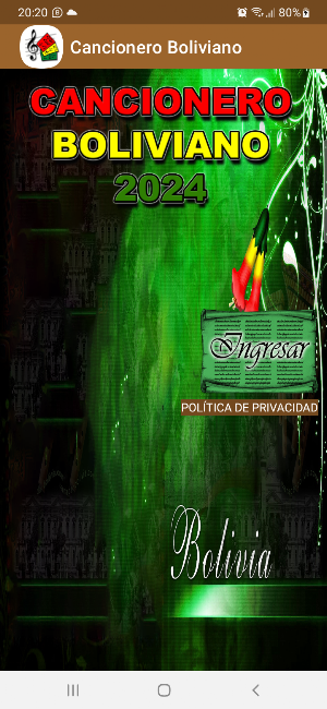 Cancionero Boliviano Screenshot 0