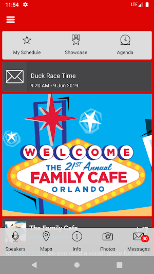 The Annual Family Cafe Event App Screenshot 1