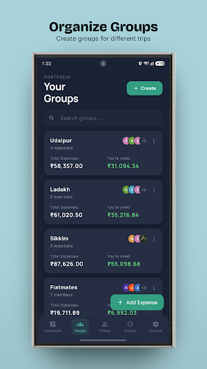 Splitwell: Split Expenses Screenshot 1