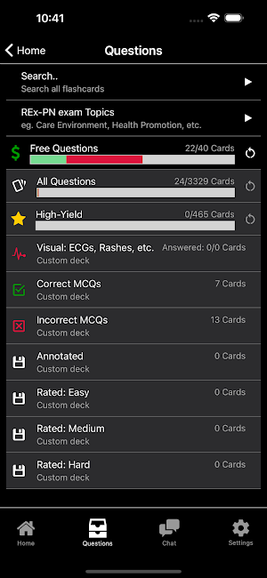 REx-PN QBank Screenshot 1
