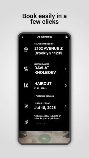 STATUS BARBERSHOP Screenshot 2