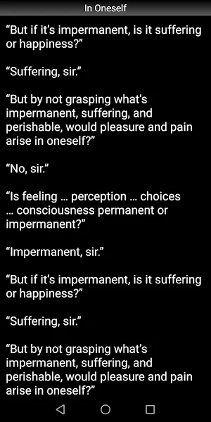 In Oneself Sutta - Buddhism Screenshot 2
