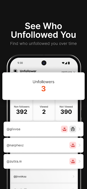 Unfollower Finder Screenshot 1