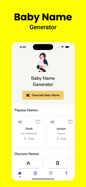 Baby Name Generator: Baby Name Screenshot 0
