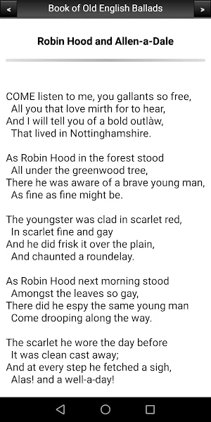 A Book of Old English Ballads Screenshot 2