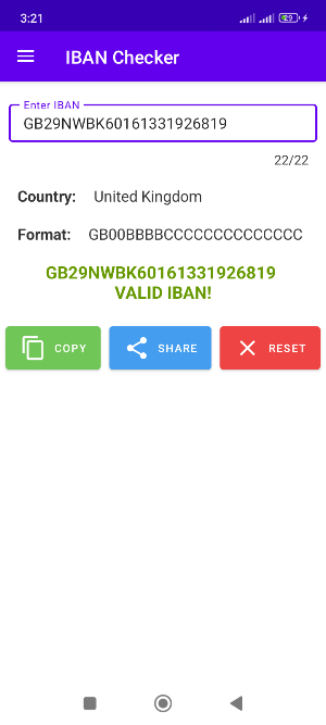 IBAN Checker Screenshot 0