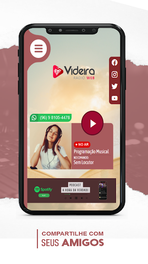 Rádio Web Videira Verdadeira Screenshot 2