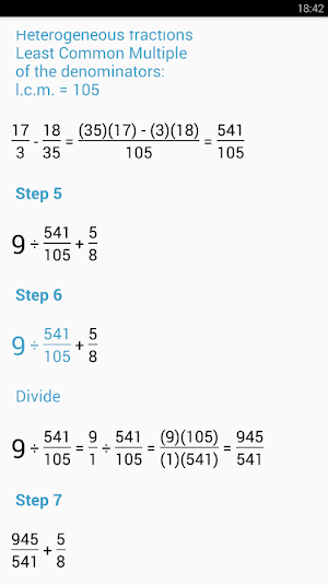 Fraction Calculator Screenshot 3