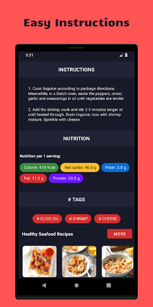 Seafood Recipes Free- Tasty Seafood Cooking Recipe Screenshot 3