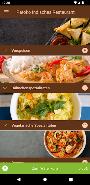 Patoko Indisches Restaurant Screenshot 1