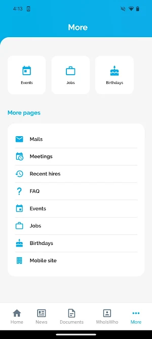 Schilde Intranet Screenshot 1