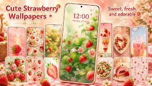 Cute Strawberry Wallpapers Screenshot 0