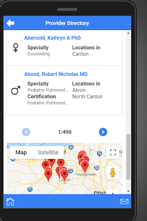 AultCare Provider Directory. Screenshot 1