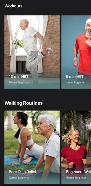 Workout for Seniors at Home Screenshot 3