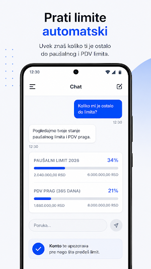 Konto: Fakture, KPO, porezi Screenshot 3