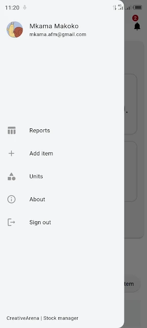 Stock manager & Sales register Screenshot 0