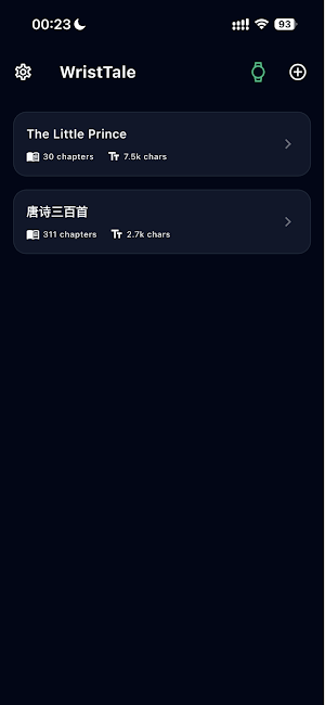 WristTale- eReader for watches Screenshot 0