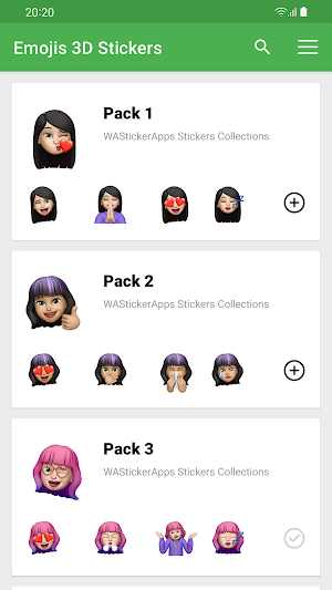 Emojis 3D Stickers WASticker Screenshot 1
