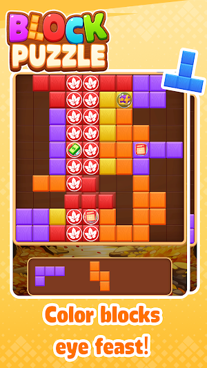 Wood Block Puzzle: Maple Fall‌ Screenshot 3