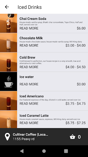 Cultivar Coffee Screenshot 2