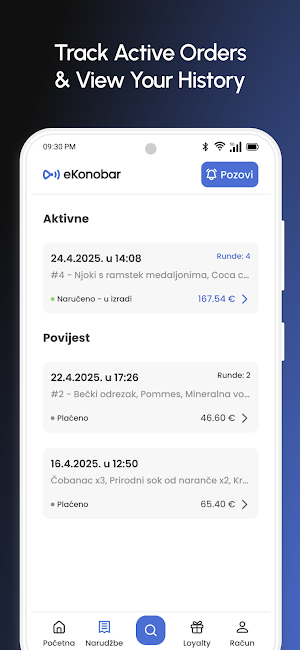 eKonobar Order Screenshot 2