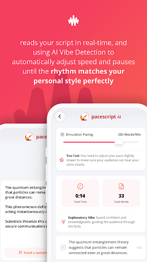 pacescript AI: Speaking Pace Screenshot 1