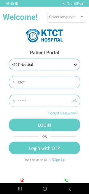 KTCT Patient Portal Screenshot 0