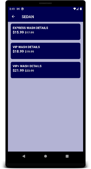 VIP Carwash Mobile Screenshot 2