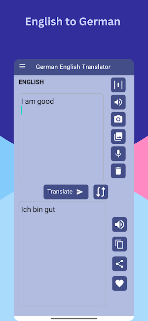 German to English Translator Screenshot 2