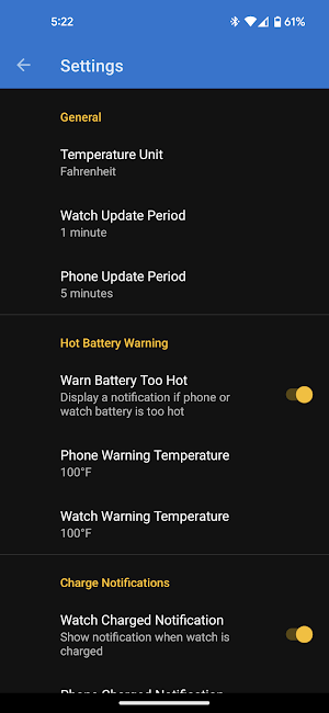 Phone Battery Info On Wear Screenshot 3