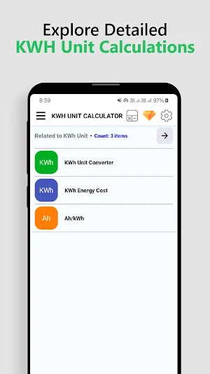 KWh Unit Calculator Screenshot 0