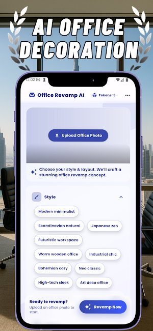AI Office Decoration Makeover Screenshot 2