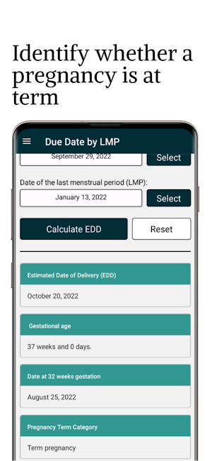 Pregnancy Due Date Calculator Screenshot 3