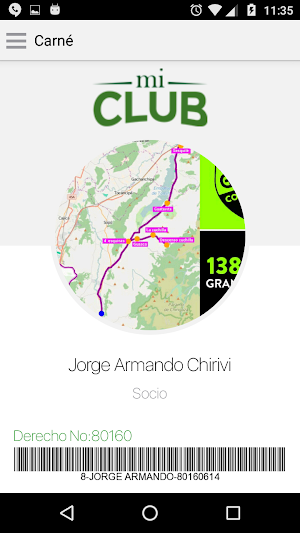 Mi Club App Screenshot 1