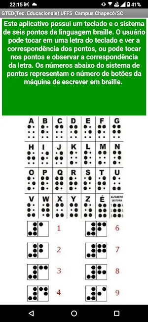 Aprenda Braille  - GTED_UFFS Screenshot 2