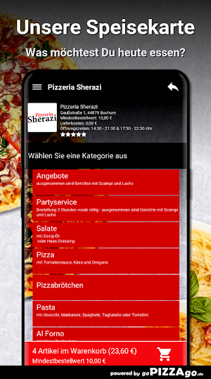Pizzeria Sherazi Bochum Screenshot 3